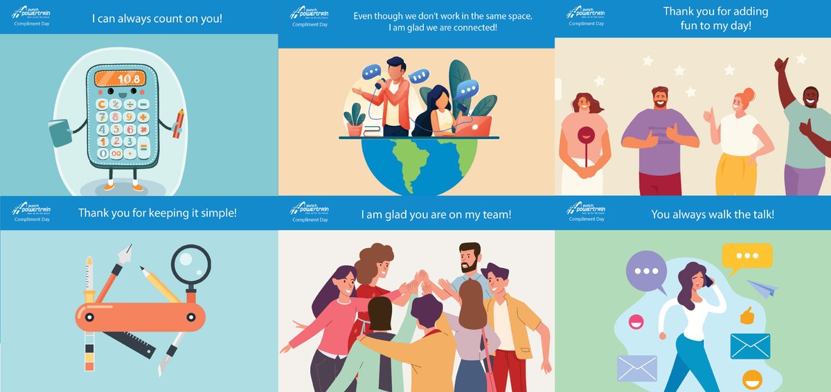 Today is International Compliment Day. 
Let’s show each other our appreciation, spread positive vibes and chase away the Corona blues!
#PunchPowertrain #complimentday