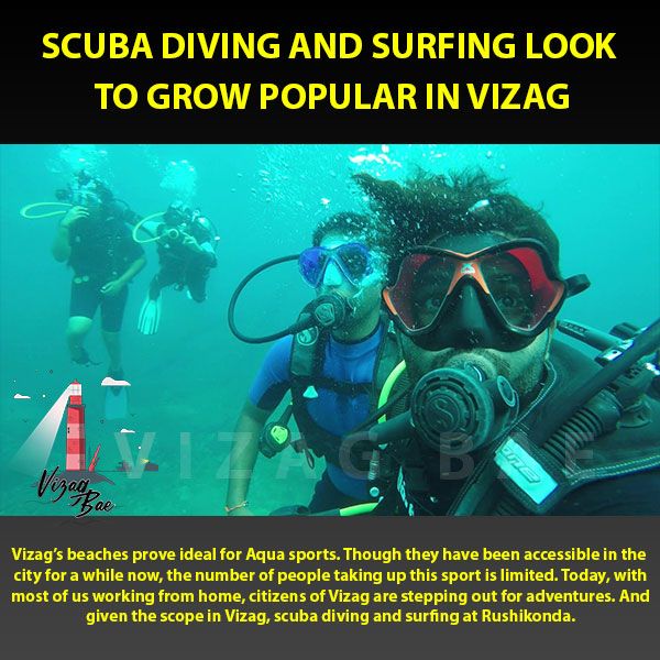 VizagBae's tweet photo. Scuba diving in Vizag.“As surfing is relatively new to India, it is considered more of an athletic activity than a tourism venture in Vizag at #Rushikonda.
#vizagbae #vizag #hyderabad #andhrapradesh #telugumemes #india #scubadiving #diving #scuba #underwater #padi #ocean #dive https://t.co/m1FVOO7Wyk