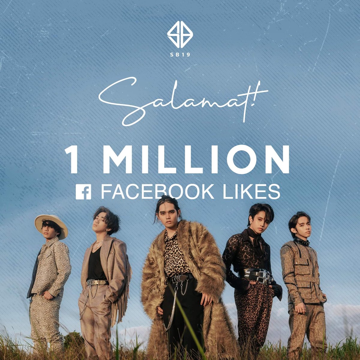 joshwv's tweet photo. [UPDATE] 210301
🎉 #SB19 Facebook page has reached 1M likes! A million thank you to everyone 💙

@SB19Official #ATINNEEDMOOTS #Pablo #Josh #Stell #Ken #Justin https://t.co/DzIWkoeDDE