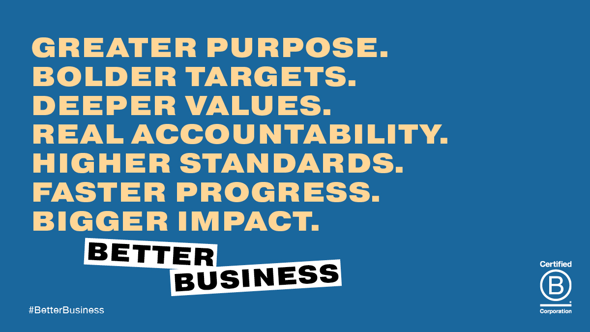 Happy B Corp Month! 🎉

During March, our global community of almost 4,000 B Corps will be celebrating what it means to be a B Corp and sharing stories about #BetterBusiness. 

If you want to know what #BCorp is all about, head to: ourstory.bcorporation.uk