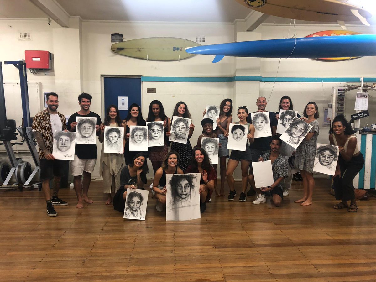 CongoCasa's tweet photo. ART EVENT @TamaramaSLSC 

Australia hosted the first community-based creative event in support of Casa Congo, where a local artist has guided a group of Sydney siders into an expressive workshop teaching techniques to create a face full of emotion. 

#casacongo #art #workshop https://t.co/raCtE1lOkn