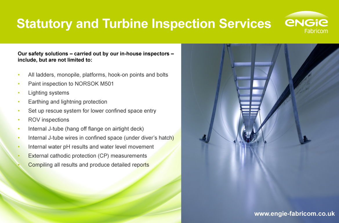 ENGIE Fabricom is proud to lead the market with a range of Statutory and Turbine Inspection services that ensures maximum life span of the wind turbine.  To find out more click here:

engie-fabricom.co.uk/statutory-and-…

#safety #monopile #offshorewind #renewableenergy
