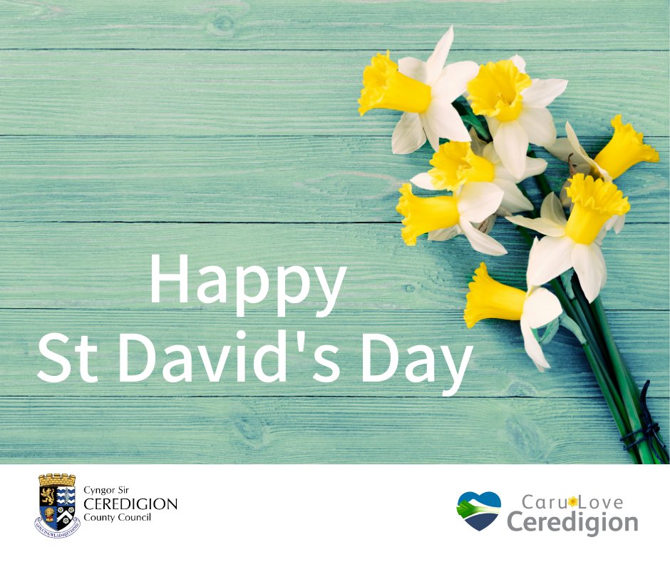 CeredigionCC's tweet photo. 🏴 It's St David's Day! 🏴
Throughout the day we will be sharing ideas and activities for celebrating the patron saint of Wales.
What about joining our #CaruCennin #LoveLeeks challenge for a bit of fun?
#gwneudypethaubychan #StDavidsDay https://t.co/2ukC8m85Di