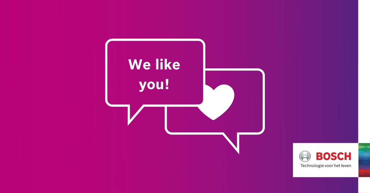 Nous fêtons aujourd'hui la journée internationale des compliments. 

That's why we would like to thank all of our customers, employees and partners on this special day. 👏

Zonder jullie, geen #Bosch...

#WorldComplimentDay