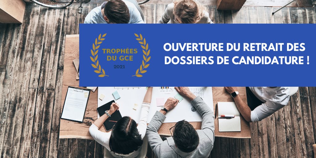 🏆 𝐋𝐞𝐬 #𝐓𝐫𝐨𝐩𝐡𝐞́𝐞𝐬𝐝𝐮𝐆𝐂𝐄 - 𝐎𝐮𝐯𝐞𝐫𝐭𝐮𝐫𝐞 𝐝𝐮 𝐫𝐞𝐭𝐫𝐚𝐢𝐭 𝐝𝐞𝐬 𝐝𝐨𝐬𝐬𝐢𝐞𝐫𝐬
Vous avez désormais la possibilité de retirer vos dossiers de candidature pour les Trophées du GCE jusqu'au 31 mars 2021 ! 🗓️
Rendez-vous ici 👉 bit.ly/2Za8DNi
