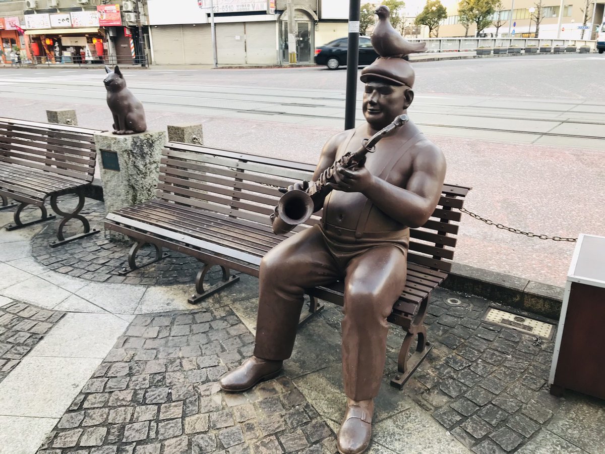 まちぶらプロジェクト】まちぶら便り♪ 銅座町のサックスおじさん