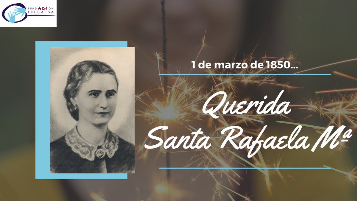Tal día como hoy, hace 171 años, nacía en Pedro Abad (Córdoba), Rafaela M.ª Haciendo memoria de cuánto hemos recibido de ella, solo podemos decir... ¡Gracias!
.
#SomosDeEsclavas #EstasQueTeSales #HastaElInfinitoYMasAlla