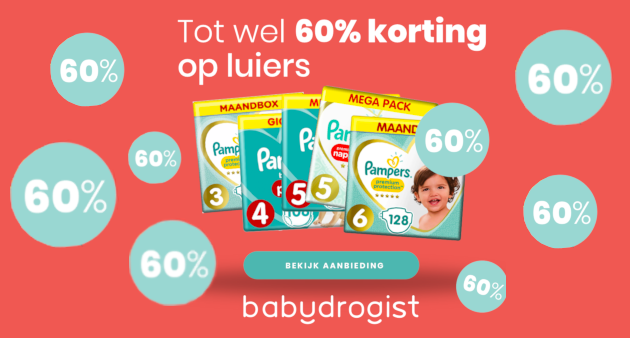 Watkostenluiers's tweet photo. Wat een super mooie aanbiedingen bij Babydrogist deze week!! 

Tot wel 60% korting op Pampers😍

https://t.co/D2UAOj3dOh https://t.co/HneZ0r0zj7