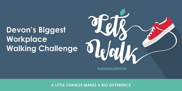 #LetsWalkDevon is here! > Take part in Devon’s biggest workplace walking challenge by:
-Registering an online team at soc.devon.cc/Lets_Walk_N4bfT
-Setting individual and team goals
-Logging your walks and other activities through March <a href="/DevonCC/">Devon County Council</a>