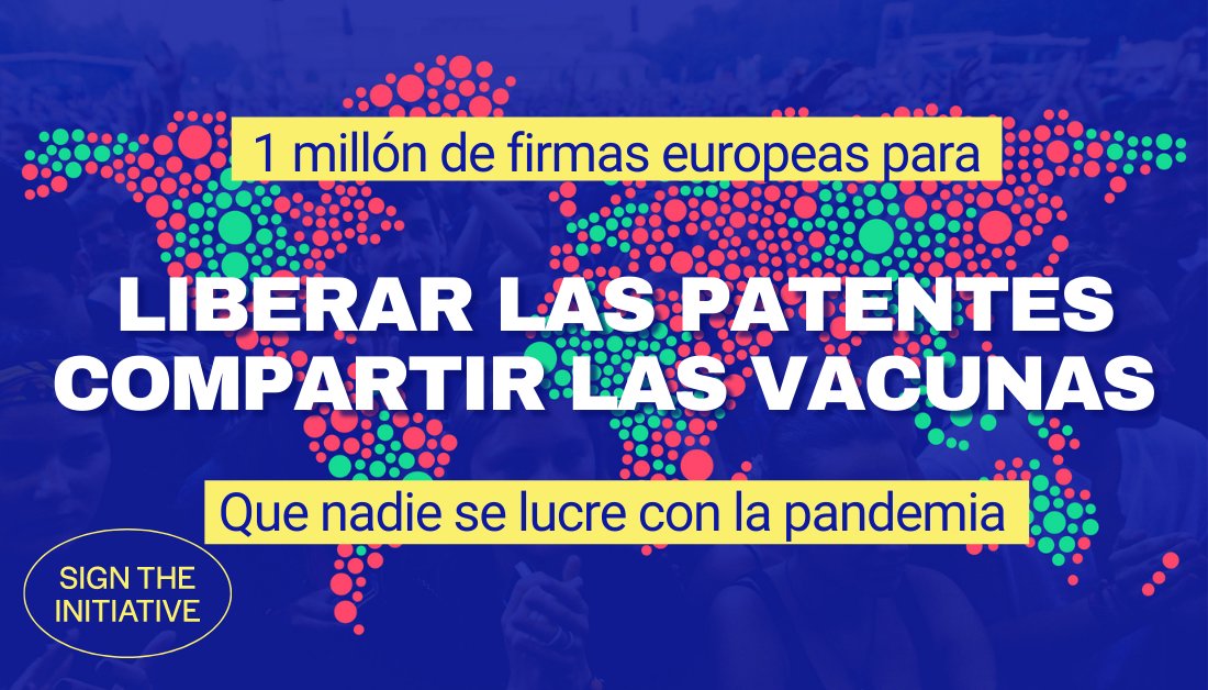 Right2Cure España on Twitter: "➡️ Hoy la @EU_Commission puede hacer que los tratamientos y vacunas frente a la #COVID19 sean un bien público disponible para todas. ? Nosotras, ciudadanía europea, tenemos el