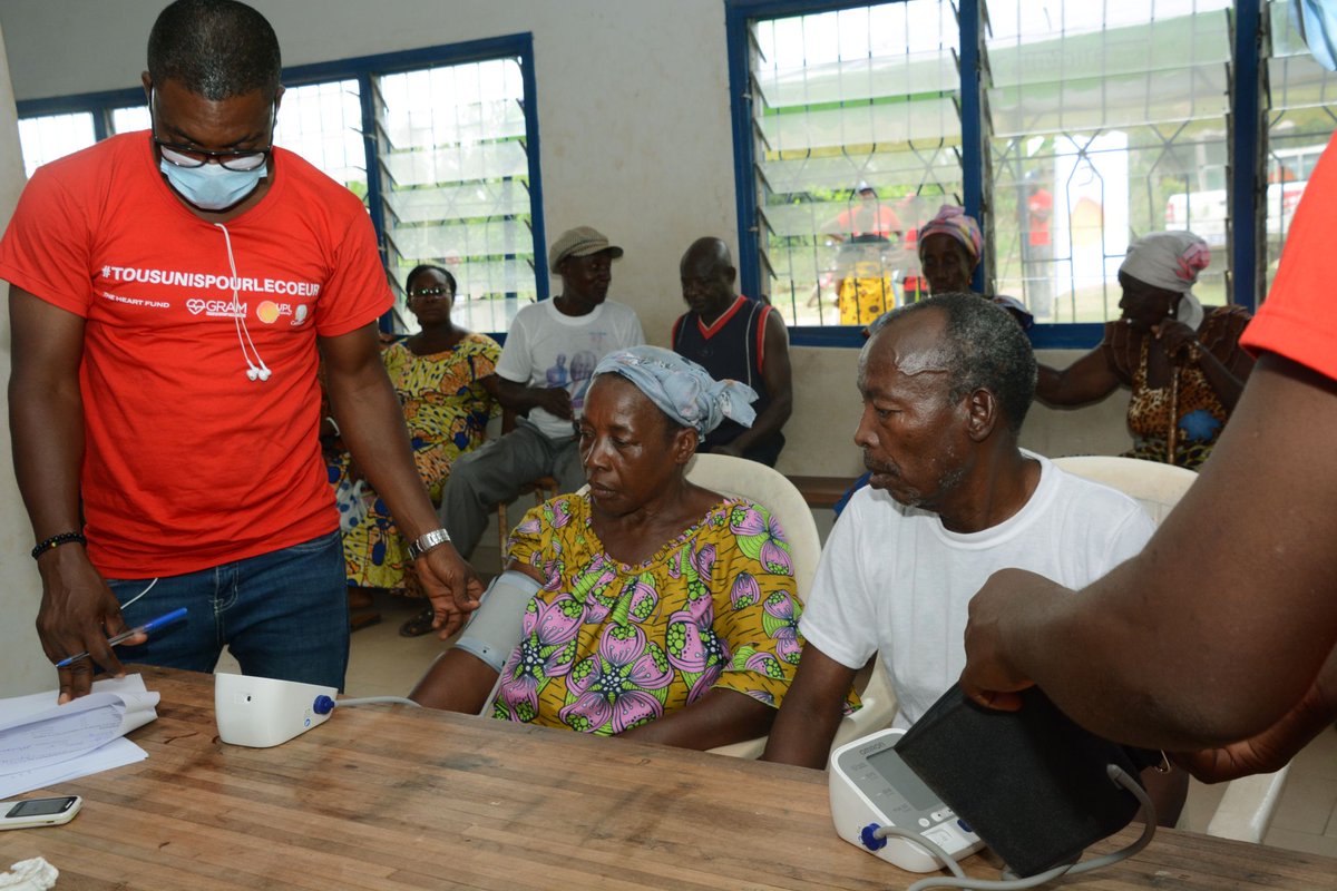 2nd phase of our cardiovascular health improvement program for rural Côte d'Ivoire #heartunitedCI started this we in Agboville dpt! #teamwork @UPLLtd @CallivoireSA Next stop: Adzopé department! #tothelastmile #healthcaredelivery