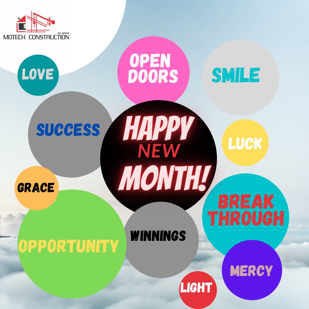 MotechConstruct's tweet photo. We at Motech Construction welcome you to  the month of March 2021...Wishing you all the best in this new month!
#happynewmonth #march2021 #realestate #lekkibuilder https://t.co/2B5DYqnfXu
