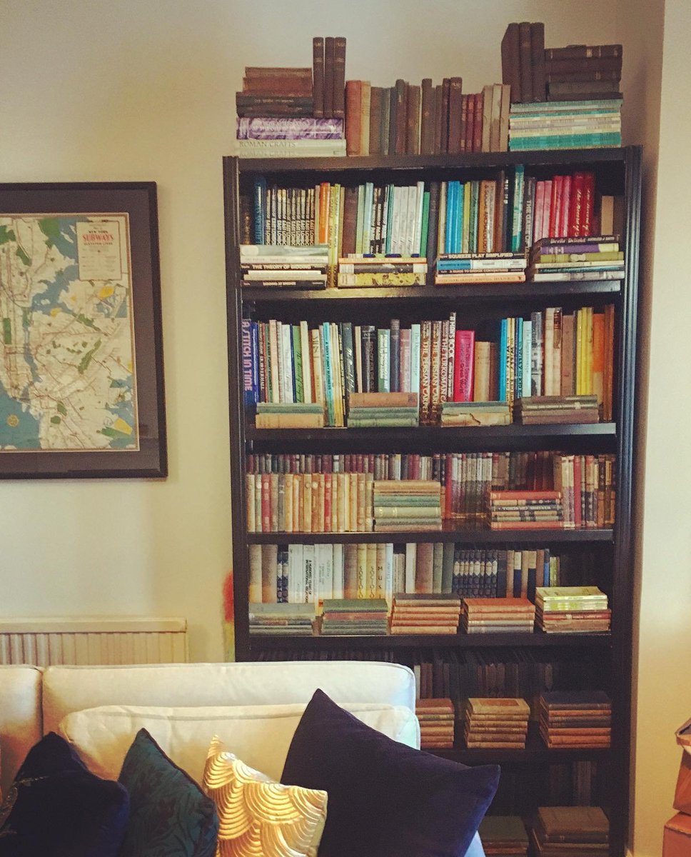 Matt_Casbourne's tweet photo. Due to the pandemic, I still have all of these bloody books! Oh well, they're pretty. https://t.co/3rBwuPkclz