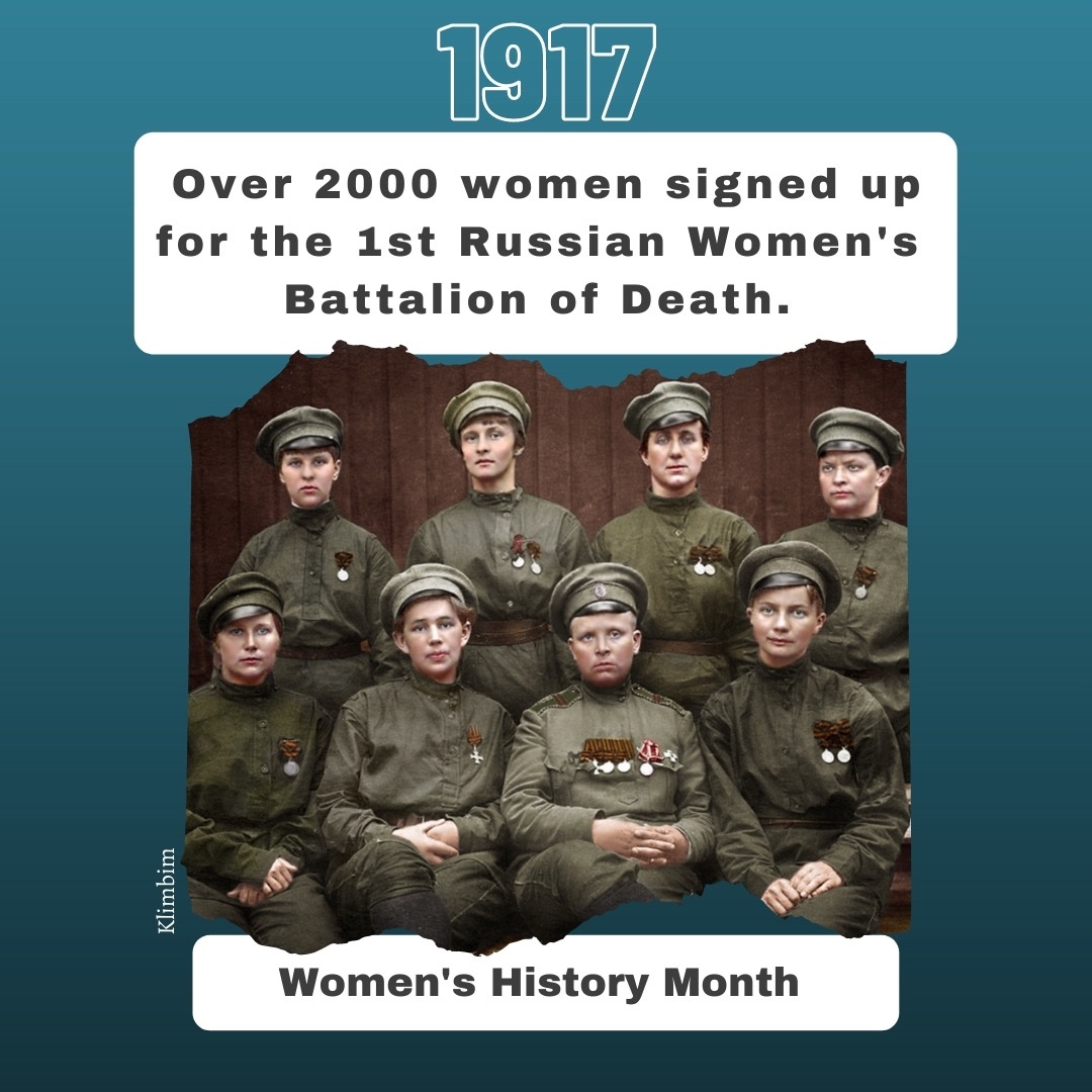 To celebrate Women’s History Month AND the 1st Anniversary of the publication of OPEN FIRE, I’ll be posting historical facts about the 1st Russian Women’s Battalion of 1917. #womenshistory #russianhistory #history #1917 #YALit #OpenFire #FeministHistory #WW1 #MilitaryHistory