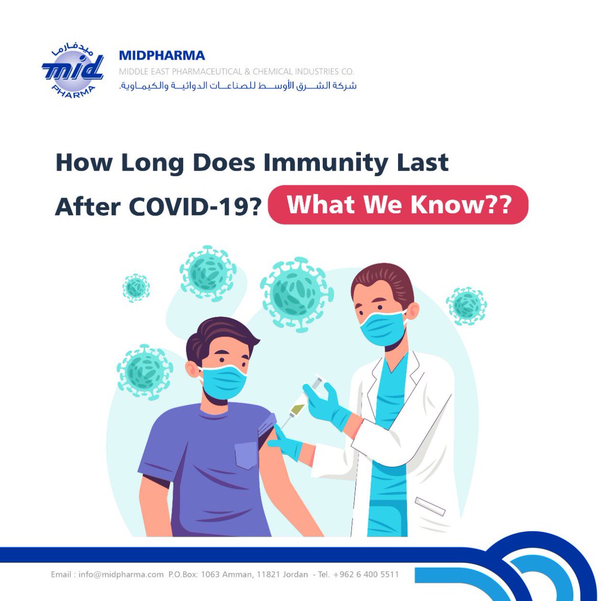 midpharma's tweet photo. How Long Does Immunity Last After COVID-19? What We Know

- For those who recover from COVID-19, immunity to the virus can last at least 8 months and maybe longer, research shows.
#Midpharma  #covid  #health  #healthcare https://t.co/NZKUU3LI3w