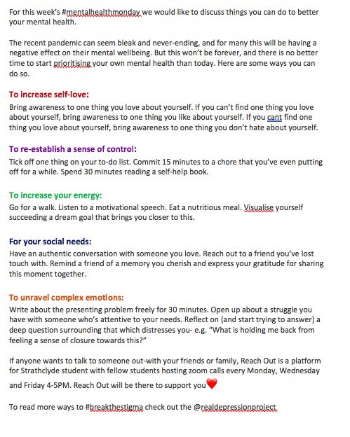 Strathclyde Psychology Society tweet media