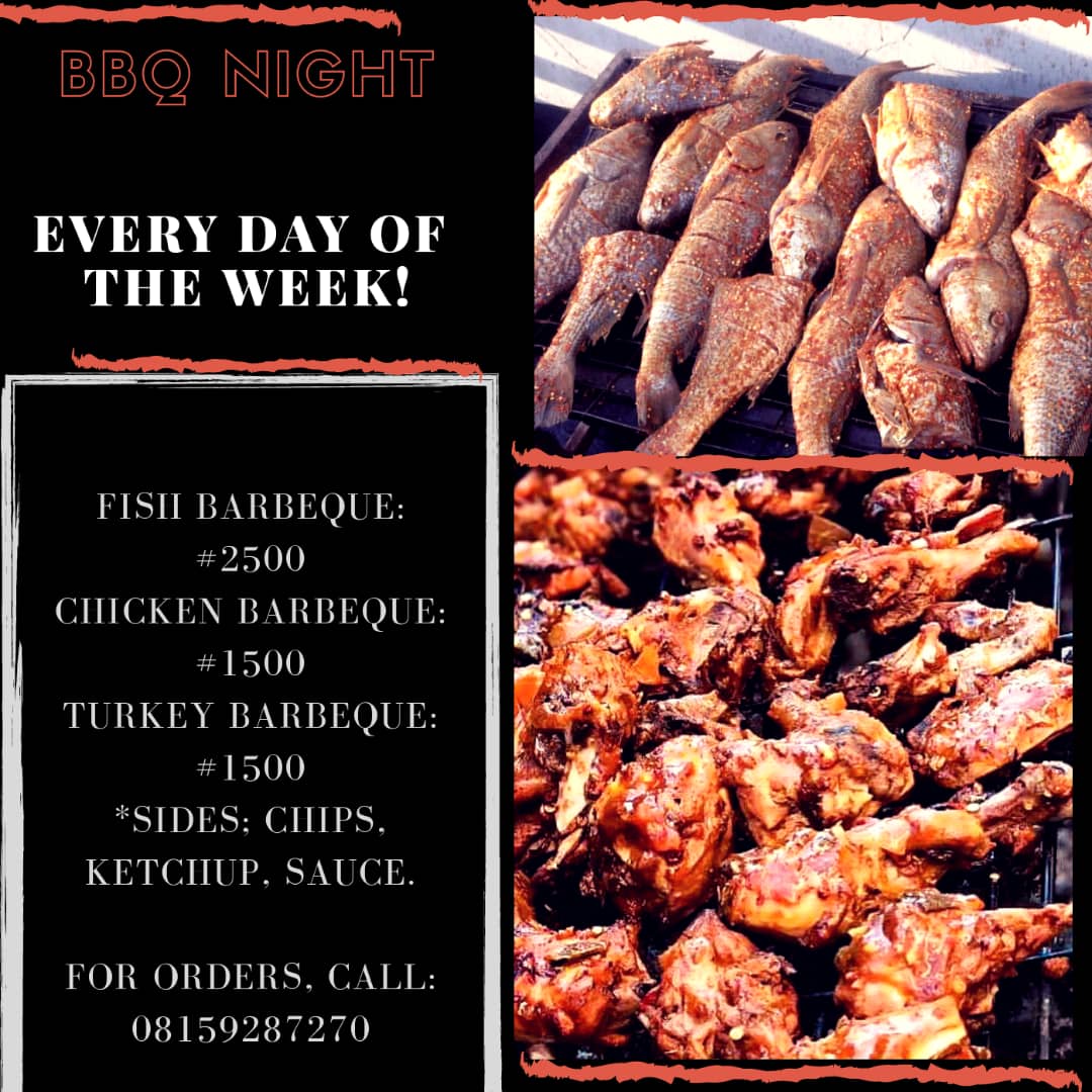 sama_on_point's tweet photo. CRUISE KITCHEN by @fiidoadio
- Chicken Stir
- Barbeque Chicken
- Barbeque Fish
- Turkey Barbeque
Etc
Place your orders via:
☎️: 08159287270
#CruiseKitchen https://t.co/IfXuBX9QAf
