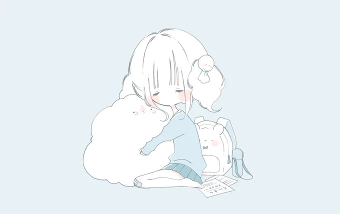 雲が泣きそうだったから慰めてあげた 