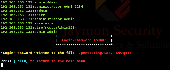 elhackernet's tweet photo. Lazy-RDP es una herramienta de escaneo y para realizar ataques de fuerza bruta #hydra (con diccionarios)  al Escritorio Remoto de Windows (#RDP) Puerto 3389 https://t.co/dTIBPxGadH - Permite escanear rangos con #nmap o #Masscan - Diccionarios #WordLists https://t.co/J9ocGyF9g3 https://t.co/jK9OsvdtZH
