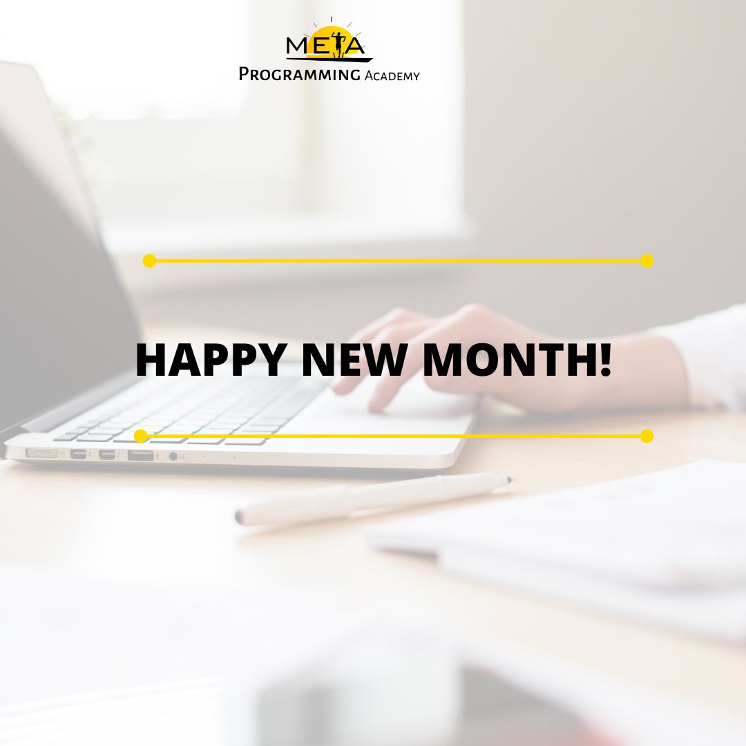 MetaProgAcademy's tweet image. Happy new month everyone!
May all your heart desires be fulfilled this new month.
Cheers to a wonderful and great month!
#Metaprogramming
#MPAcademy
#MetaprogrammingAcademy
#Alternativeeducation
#ReadersAreleaders
#HelloMarch