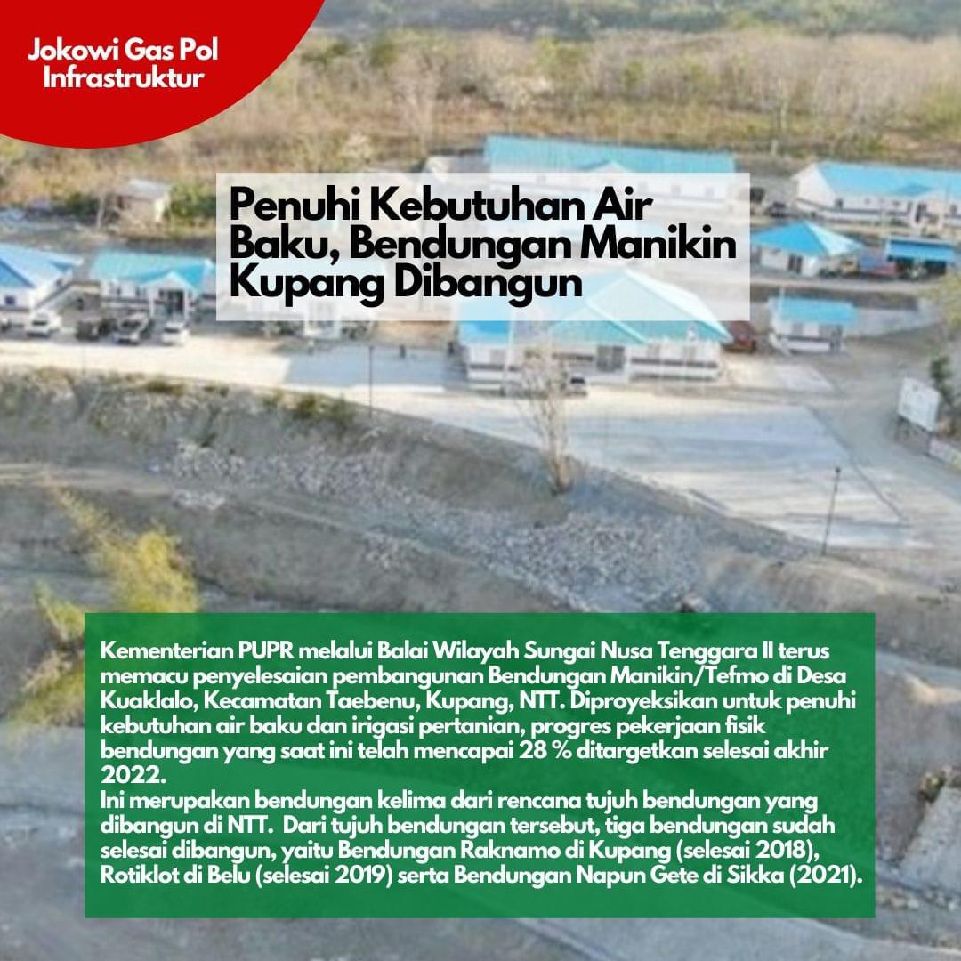 Kebutuhan air baku pasti sangat penting di suatu daerah, nah salah satunya cara untuk mendukung hal tersebut ya pembangunan bendungan, dan ada yang lagi dibangun nih guys, namanya Bendungan Manikin, semoga cepet selesai ya!

<a href="/dalem_abdhi/">abdi dalem</a> 
<a href="/DwimondaA/">Dwimonda Adityadarma</a>