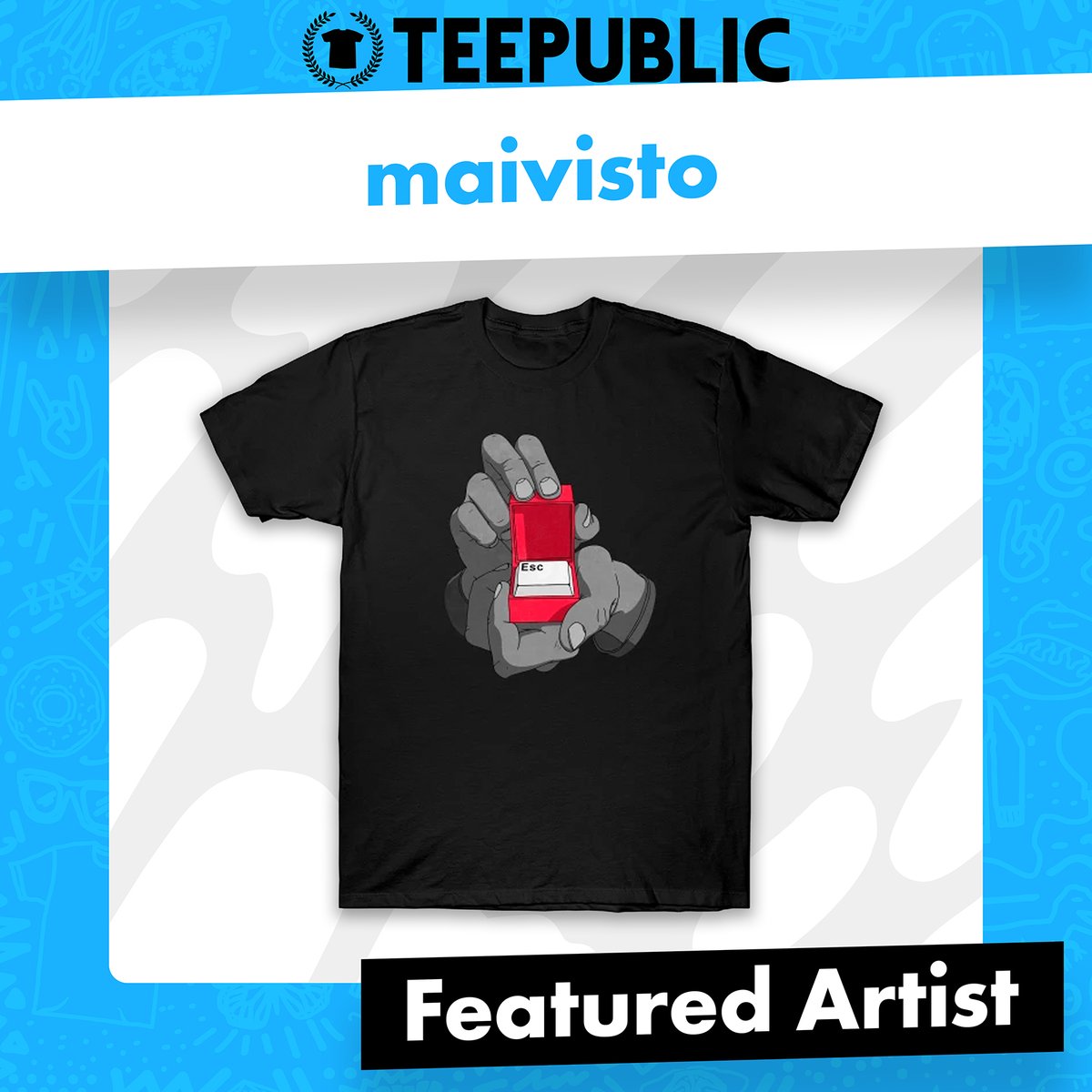 On Teepublic you will find over 20 Mindshots on T-Shirts, Mugs as well as art prints and more. Looking forward to sharing more soon. Huge thanks to the team of <a href="/teapublic/">Tucson Entrepreneurs</a> for your support and for the feature:
teepublic.com/user/maivisto