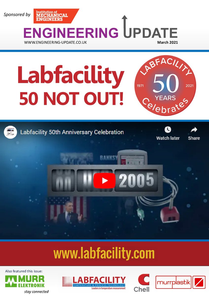 Engineering Update (@engupdate) on Twitter photo The #March Issue Here!
We have a fantastic Front Cover from <a href="/Labfacility/">Labfacility</a> this month who are celebrating 50 years in business.
To see the full issue please follow this link - engineering-update.co.uk/magazine/
#Engineering #UKmfg #GBmfg #EngineeringUpdate
#Automation #EngineeringUK The #March Issue Here!
We have a fantastic Front Cover from <a href="/Labfacility/">Labfacility</a> this month who are celebrating 50 years in business.
To see the full issue please follow this link - engineering-update.co.uk/magazine/
#Engineering #UKmfg #GBmfg #EngineeringUpdate
#Automation #EngineeringUK