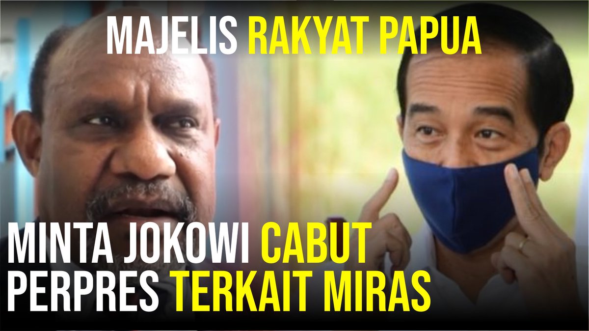 Majelis Rakyat Papua Minta Jokowi Cabut Perpres Terkait Miras

Selengkapnya : youtu.be/zYBOcxrmypE
#PapuaTolakInvestasiMiras