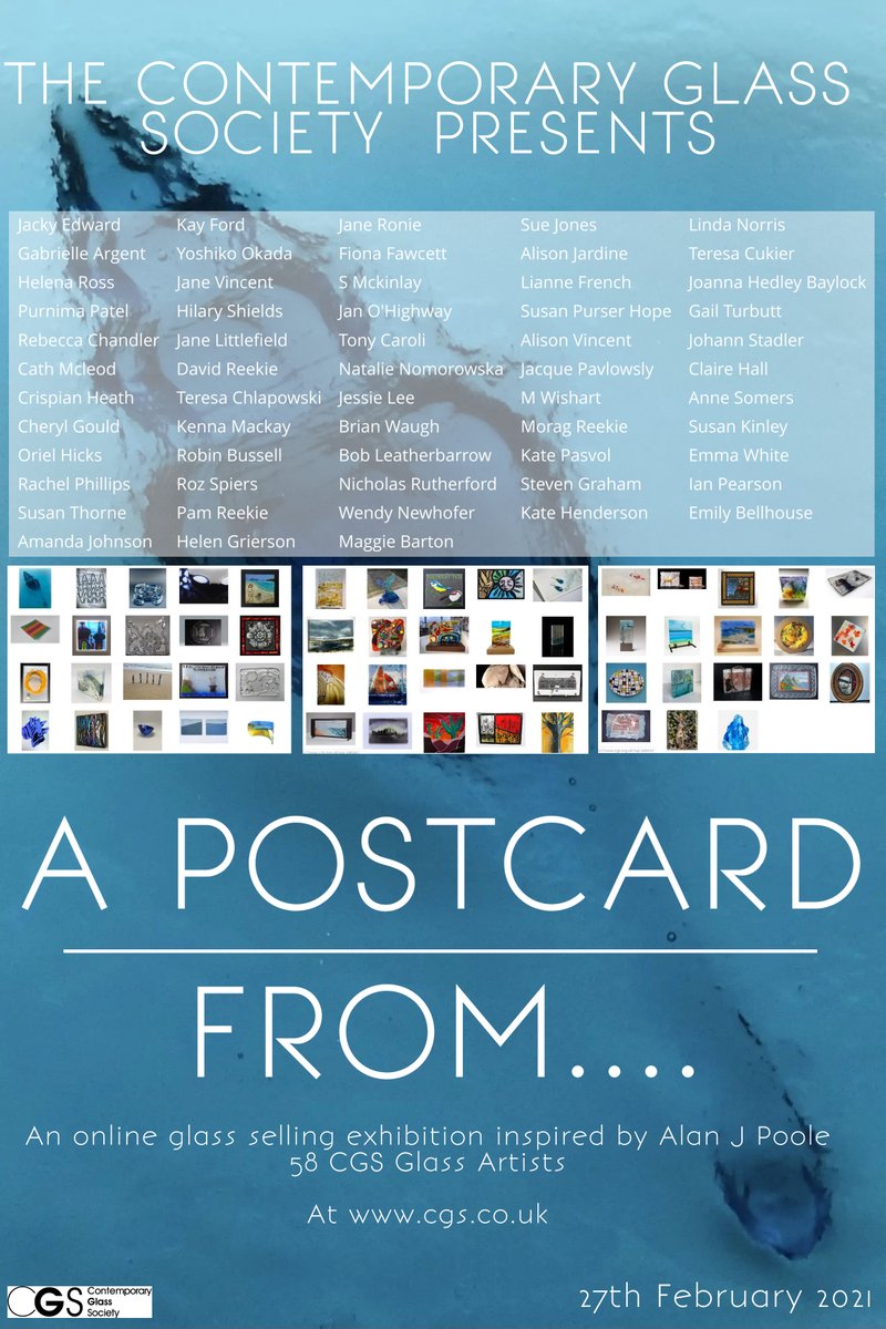 Cgs The Contemporary Glass Society Visit Our Brand New Virtual Glass Exhibition At T Co Gmtrohavsr 58 Glass Postcards Are For Sale And All Unique Support Artists Share Or Rt