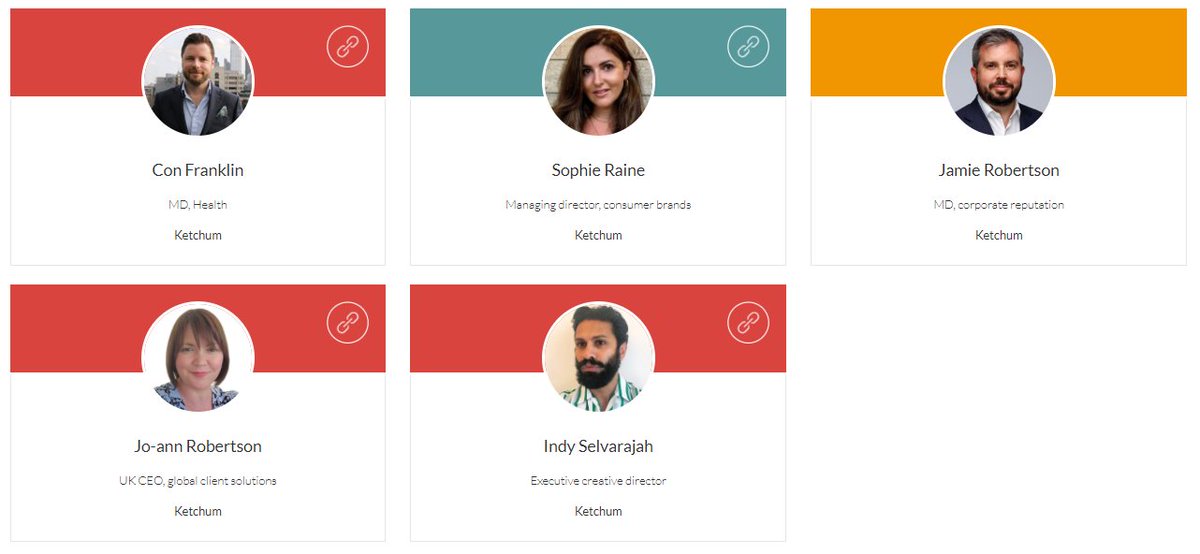 KetchumUK's tweet image. Delighted to have 5 of our team in the @prweekuknews 2021 Power Book, @ConFranklin @SophieRaine @RedRobertino @IndySelvarajah @JamieRob_ 🏆 prweek.com/power-book/uk/…