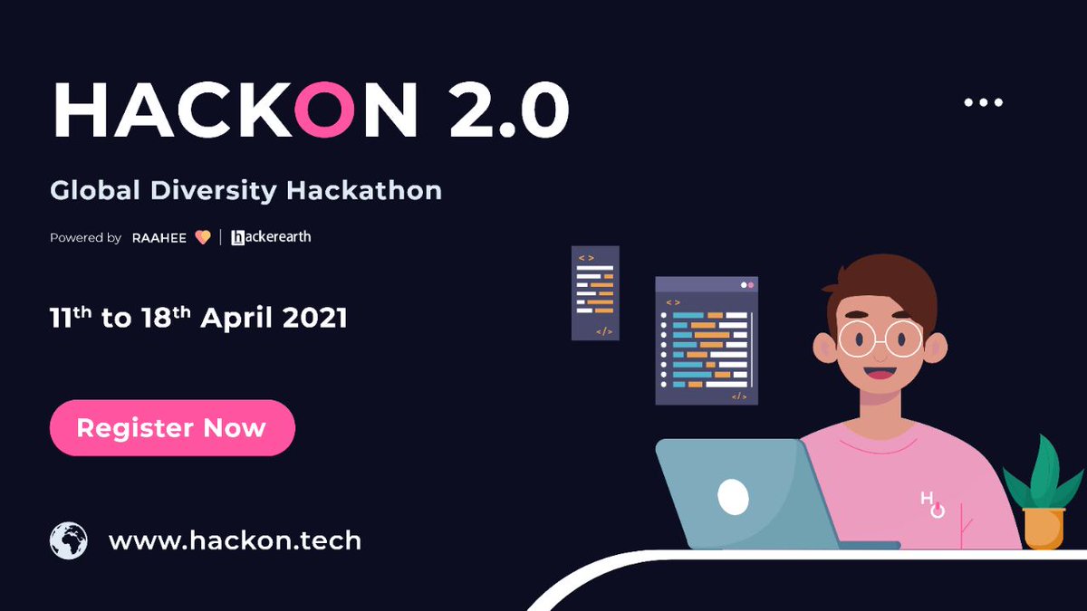 HackOnHQ's tweet photo. Hey Hackers!

2020 was not a good year for most of us, but we definitely had fun while participating in HackOn and now it is time for 2.0! ❤️

⚡Themes:

📌 Mental Health and Awareness
📌 Diversity and Inclusion

📅 Dates: 12th - 20th June

💻 Register at: https://t.co/LTKFvw0ZUX https://t.co/7LpAsh3X6l