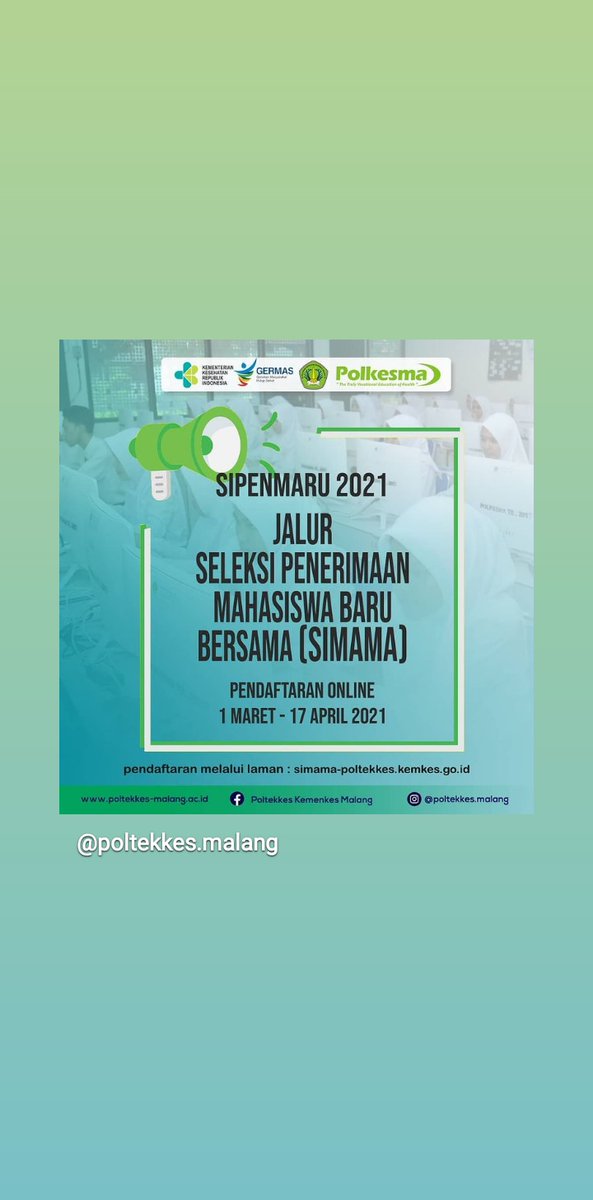 hmpd3bidma's tweet photo. Yukk udah di buka 
Segera daftar dan jadi keluarga Polkesma https://t.co/nSPGKpthnM