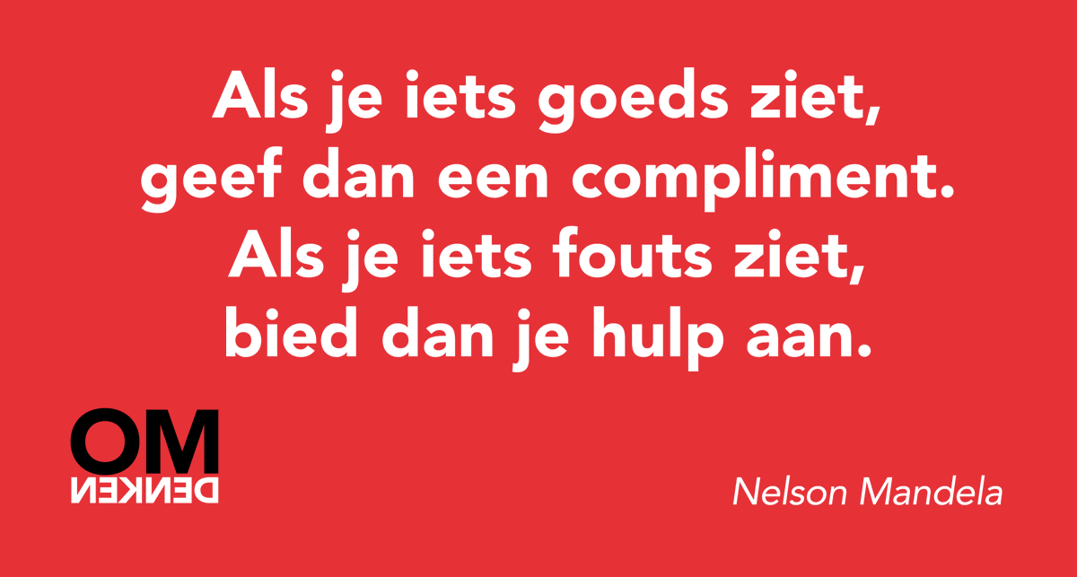 Omdenken's tweet photo. Speciaal voor Nationale Complimentendag! https://t.co/0WWHIXoPOG