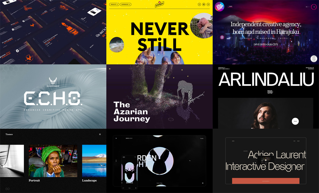 cssdesignawards's tweet photo. Presenting the nominees of the Website of the Month for February!
https://t.co/drbOQBMnqd
View the best WOTD winning sites of February and stay tuned for the decision of the Judging Panel. 
#webdesign #webdev #webawards #cssdaWOTM #CSSDesignAwards https://t.co/fDCqhCqoi4