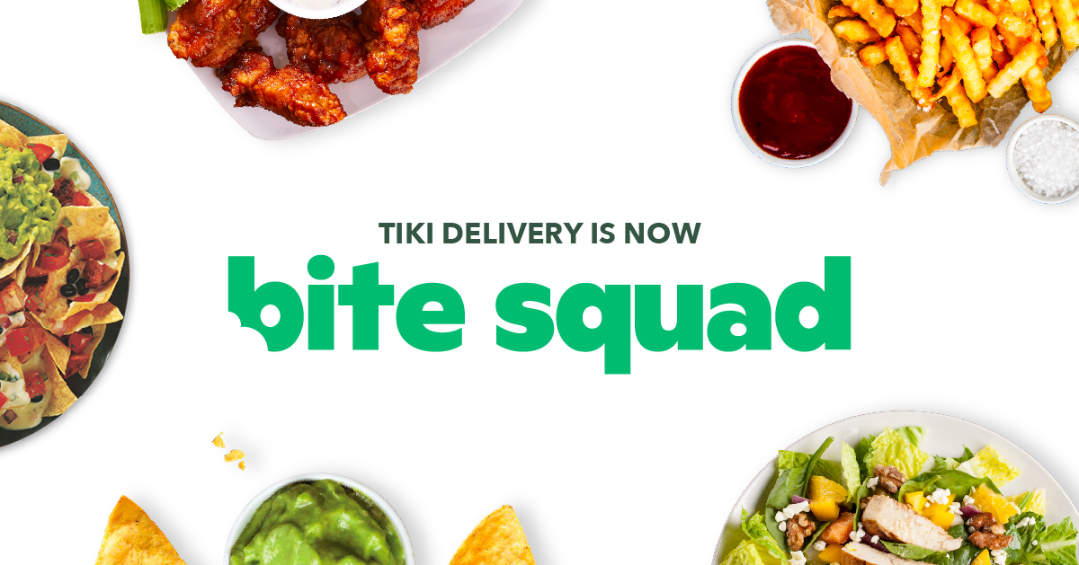 bitesquad's tweet photo. #TikiDelivery is now #BiteSquad! Get all of your favorites in Southern #Mississippi delivered. To celebrate, use promo code TIKI for 60 days of free delivery!

Good on orders of $12 or more, code expires 4/29/2021. #YouRelaxWeDeliver https://t.co/LlxcfYLfqK