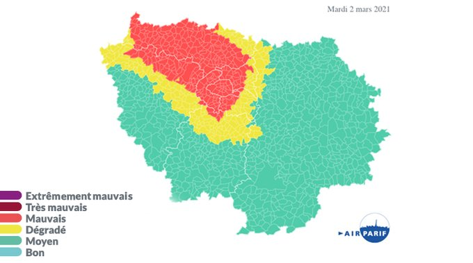 valdemarne_94's tweet photo. #Meteo94 : un épisode de pollution atmosphérique est prévu demain mardi 2 mars, par @Airparif.
Le nord-ouest du #ValDeMarne est concerné, de @Fontenay94120 à @fresnes_94 en passant par @Alfortville_94 et @mairievitry
Toutes les infos ⤵️ https://t.co/fEw06V1Gdl