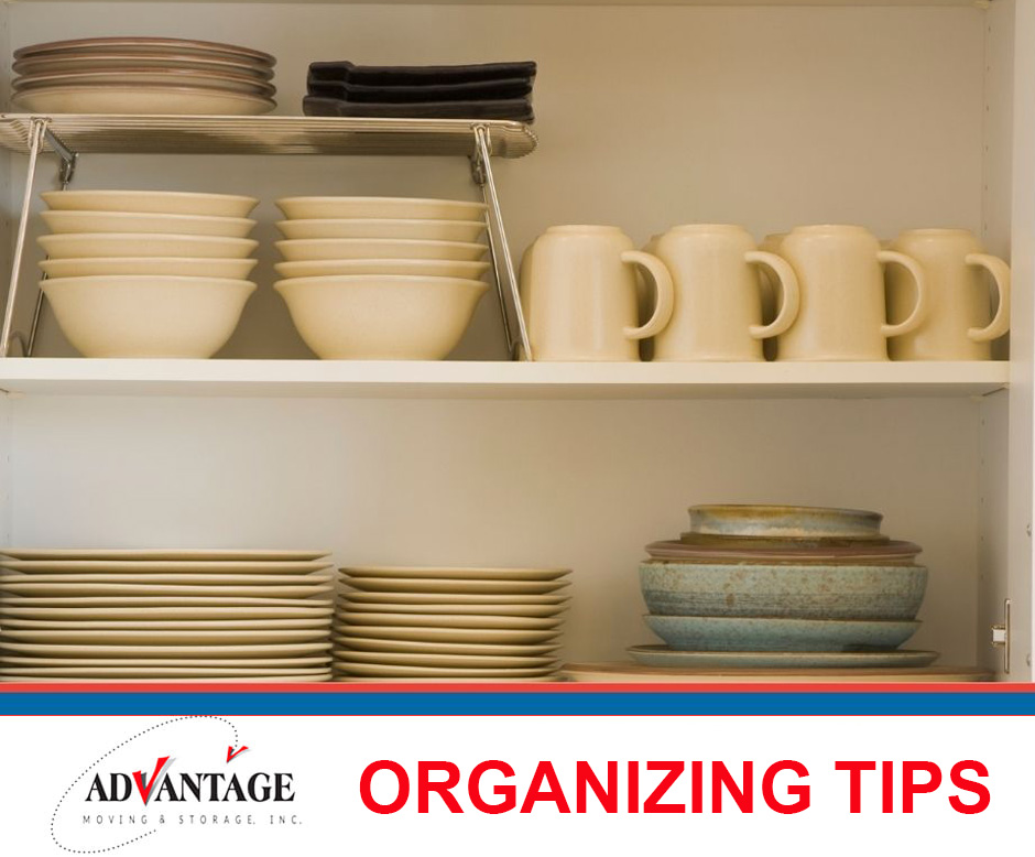 When unpacking and organizing your kitchen, try storing items like dishes, glassware and other daily-use items closest to the dishwasher to make unloading the dishwasher more efficient.