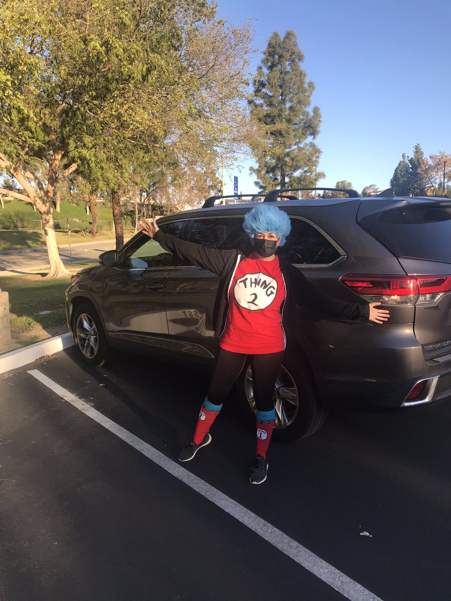 Gotta love arriving to work in the morning and getting out of your car to see this! Kindergarten teacher, Marlene Hernandez, is kicking off Dr. Seuss Week at Maple Hill!