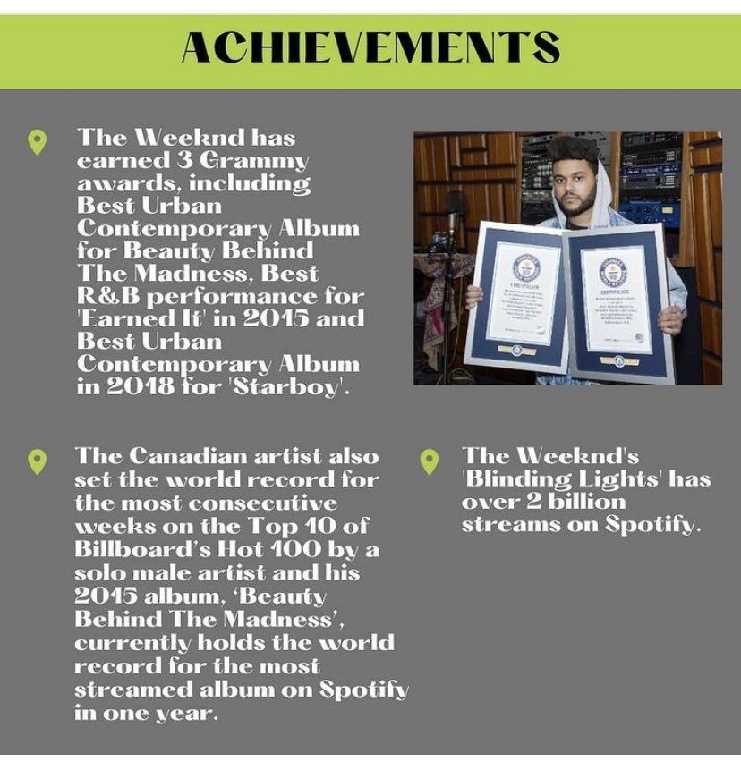 StPaulCSS1's tweet photo. Our @StPaulCSS1 Black Futures Committee gr. 11 student rep Gabby S. shares the following @theweeknd info graph with our community. #OurCelebrationContinues #BeyondFeb https://t.co/KyiYYNzPYm