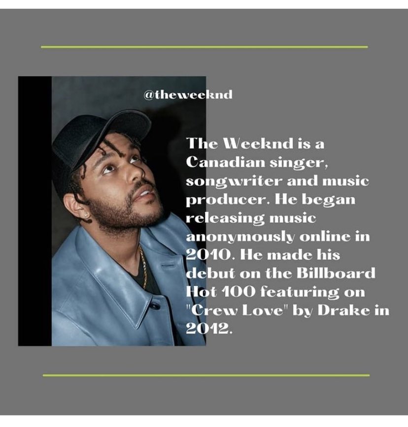 StPaulCSS1's tweet photo. Our @StPaulCSS1 Black Futures Committee gr. 11 student rep Gabby S. shares the following @theweeknd info graph with our community. #OurCelebrationContinues #BeyondFeb https://t.co/KyiYYNzPYm