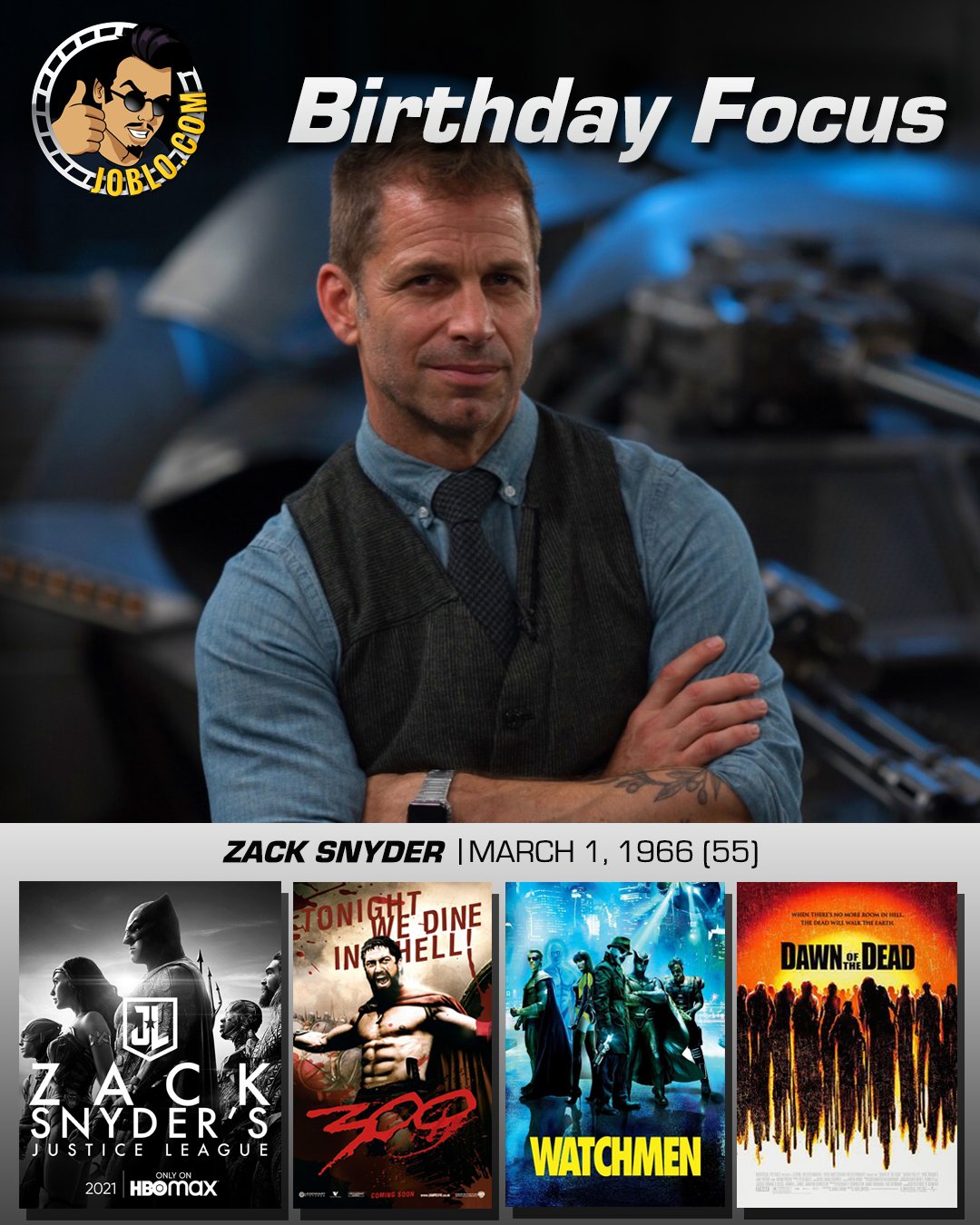 Wishing Zack Snyder a very happy 55th birthday!

Who\s excited for the Snyder cut? 