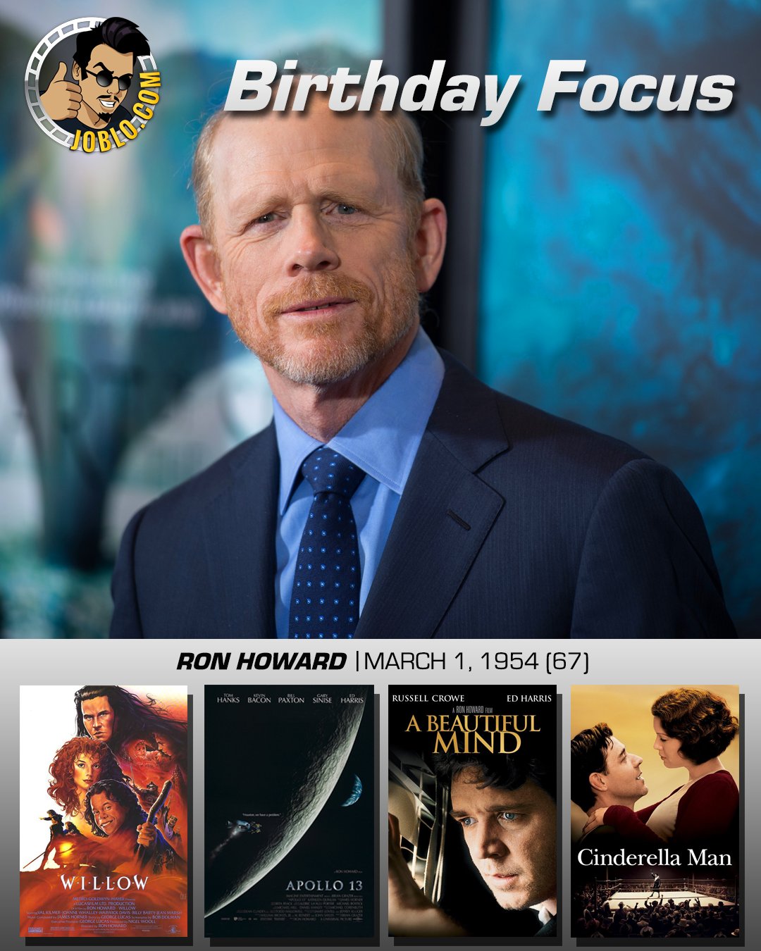 Happy 67 birthday to Ron Howard!

What is your favorite film of his? 