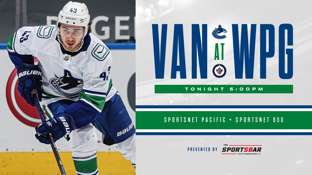 Canucks's tweet photo. IT’S GAMEDAY!

#Canucks and Jets meet for the first of back-to-back games in Winnipeg. https://t.co/m2UA4E8Ube