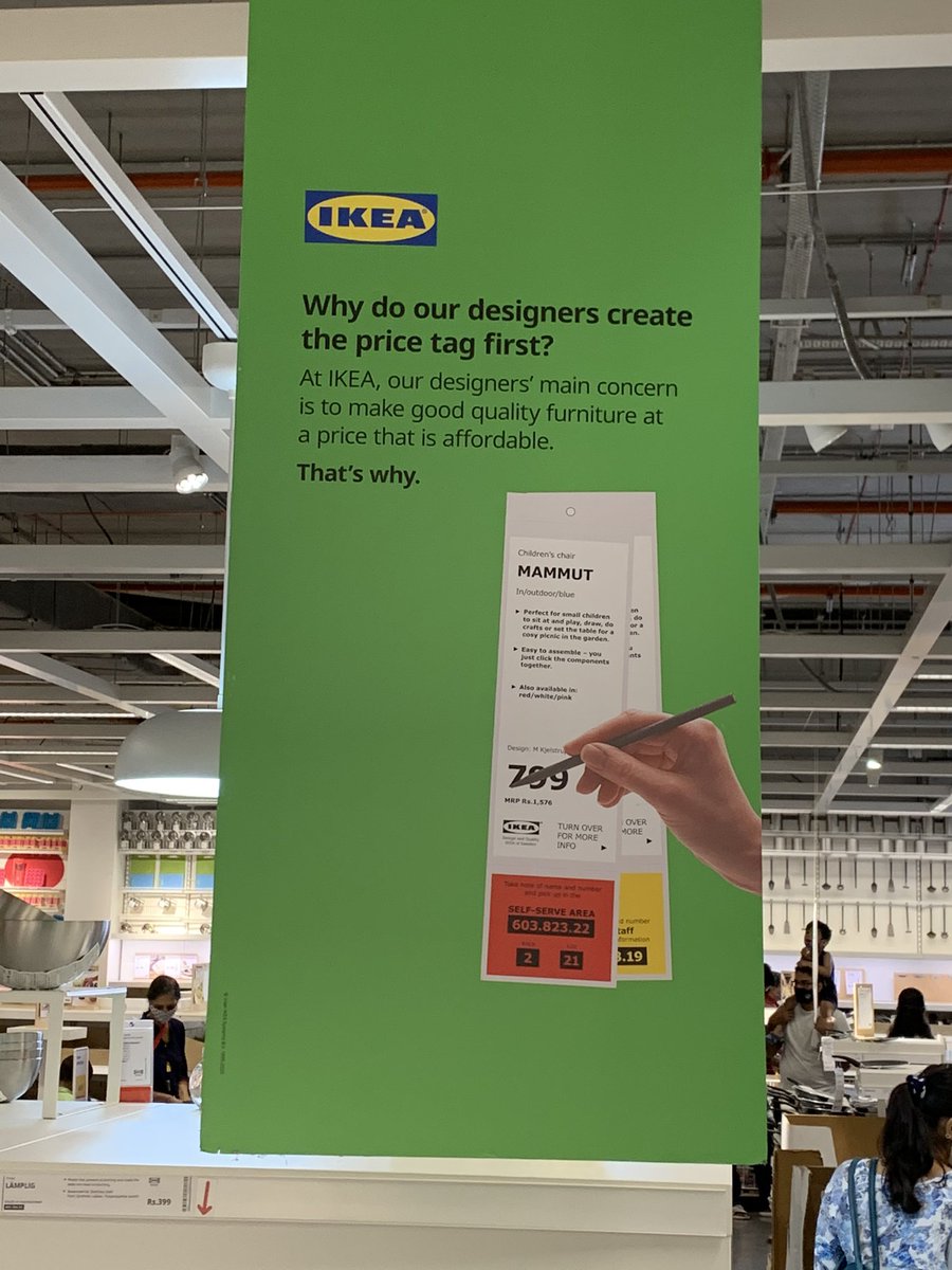 natwar_mall's tweet photo. @SupermarketWala Saw this during my visit yesterday. ‘Create price-tag first’. Powerful. https://t.co/pFon5Mo7Jg