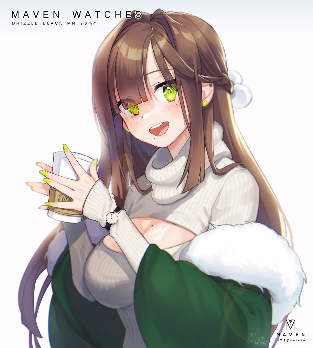 「☕️💚 」|NO1のイラスト