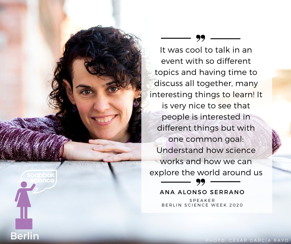 If you need some #MondayMotivation, check out what <a href="/aalonsoserrano/">Ana Alonso-Serrano</a> has to say about her participation at @soapboxscience #Berlin. 

We also want to thank everybody who applied to speak at our next event - we received well over 60 applications already! 🤩📥

#scicomm #wisskomm