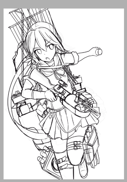アタリを付けて描きこみ。。。らしくなってきた('∀`) 