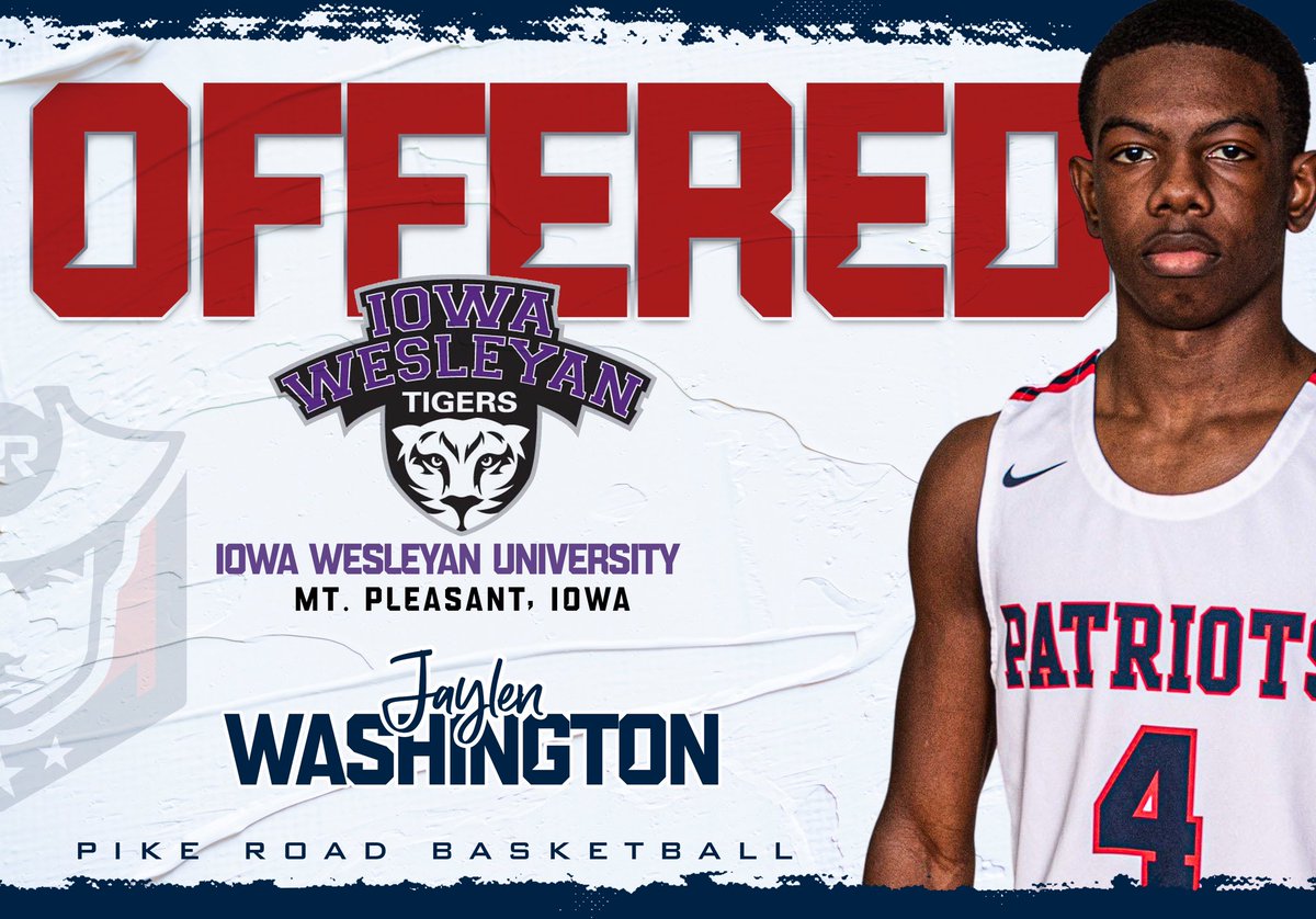 Congrats to Jaylen Washington on getting his 2nd offer from Iowa Wesleyan! #pikeroadhoops