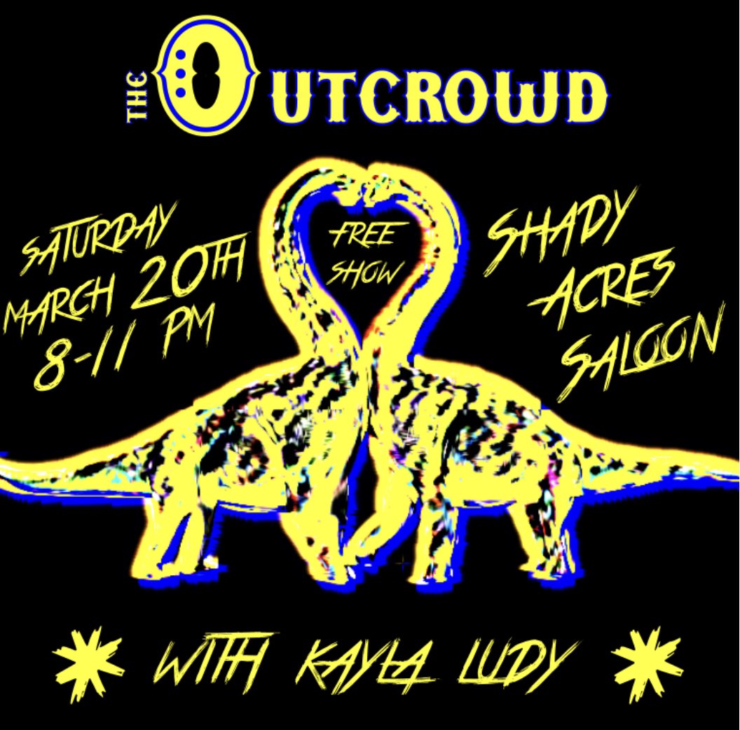 Stoked to be opening up for <a href="/TheOutcrowdHTX/">The Outcrowd</a> at Shady Acre Saloon here in the #Houston heights on March 20th! 8-11PM on the sprawling back patio!