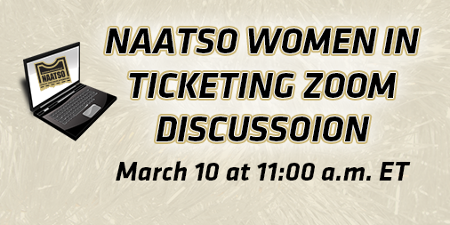 Calling all Women in Ticketing‼️

💻Essential Skills for Developing Careers at Any Level, presented by <a href="/eventellect/">Eventellect</a> 

📅 March 10 at 11:00 a.m. ET

🗣️<a href="/lschreibwalker/">Lisa Schreib Walker</a> / <a href="/DBarnesTix/">Deana Barnes</a> / <a href="/csorem52/">Colleen Sorem</a> / <a href="/adrianneelles/">Adrianne Swinney</a>

🔗Must be a NAATSO member to access the link - bit.ly/3r7ZtNM